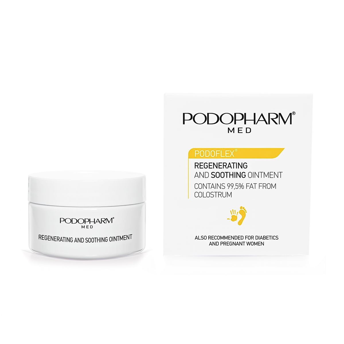 PODOFLEX® Maść regenerująco-kojąca do suchej skóry i pękających pięt 60 ml (2)