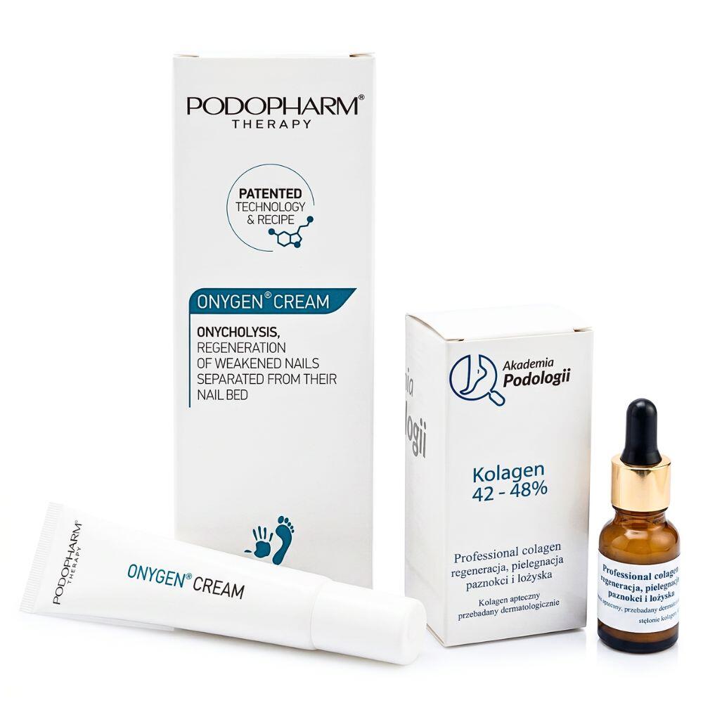Zestaw do paznokci z onycholizą i serum kolagenowym
