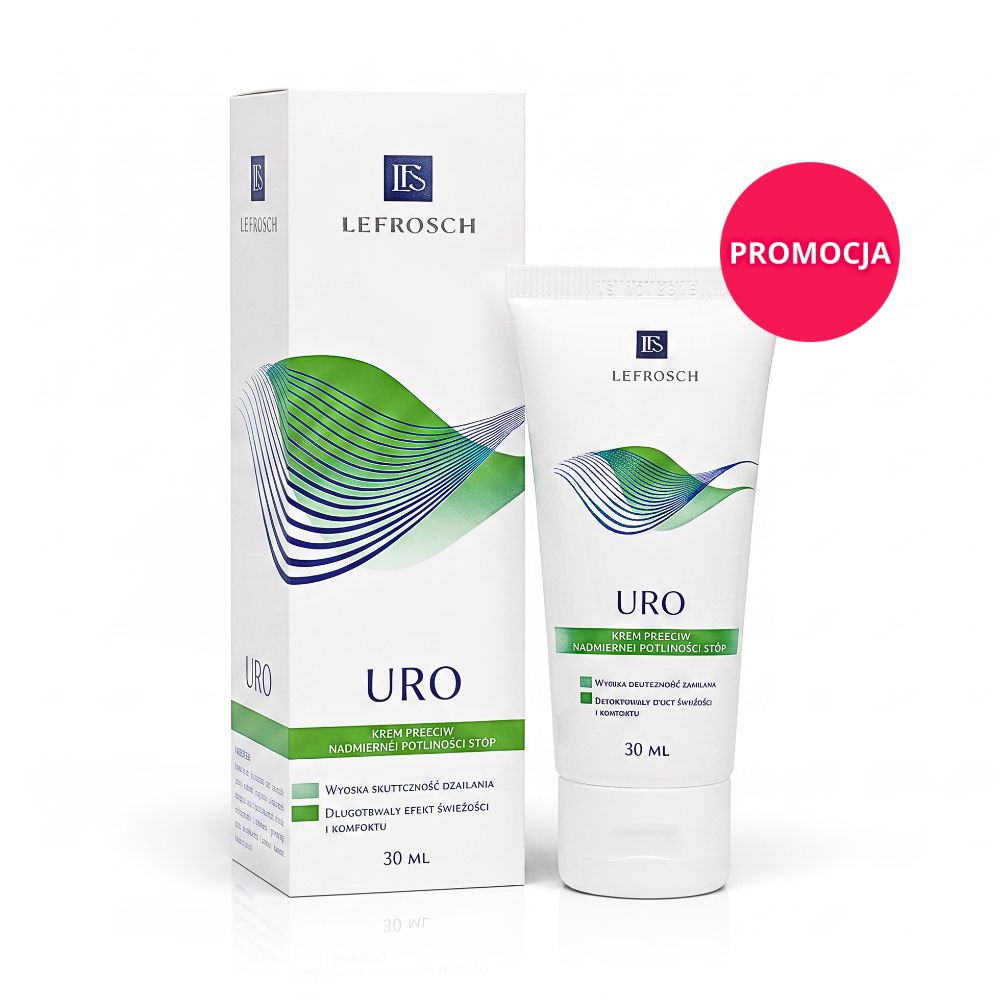 Lefrosch URO Krem przeciw nadmiernej potliwości stóp 30 ml