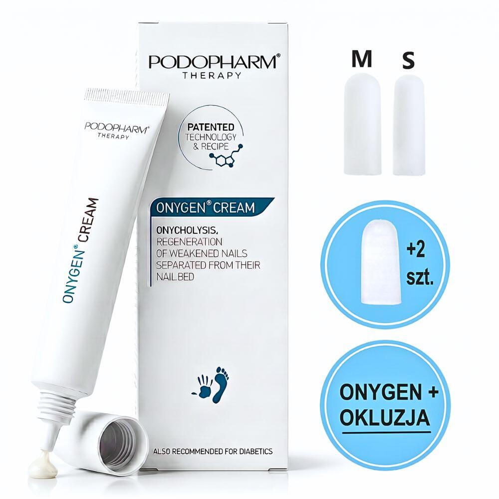 Onycholiza Paznokci Dłoni? ONYGEN® Zestaw - Krem + Okluzja na Palec Ręki 