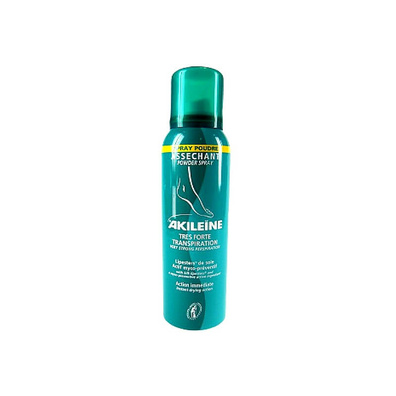 AKILEINE Spray – Puder do stóp, Bakteriobójczy, Przeciwgrzybiczy 150 ml