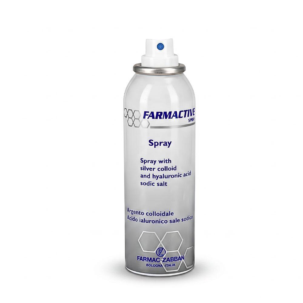 Spray Farmactive® Silver zawierający srebro i kwas hialuronowy