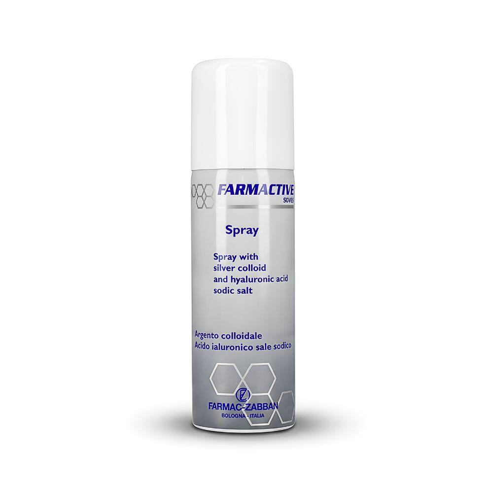 Spray Farmactive® Silver zawierający srebro i kwas hialuronowy