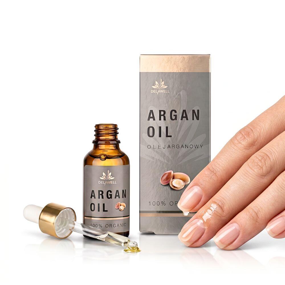 DelaWell® Olejek Arganowy: Naturalny olejek do paznokci i skóry