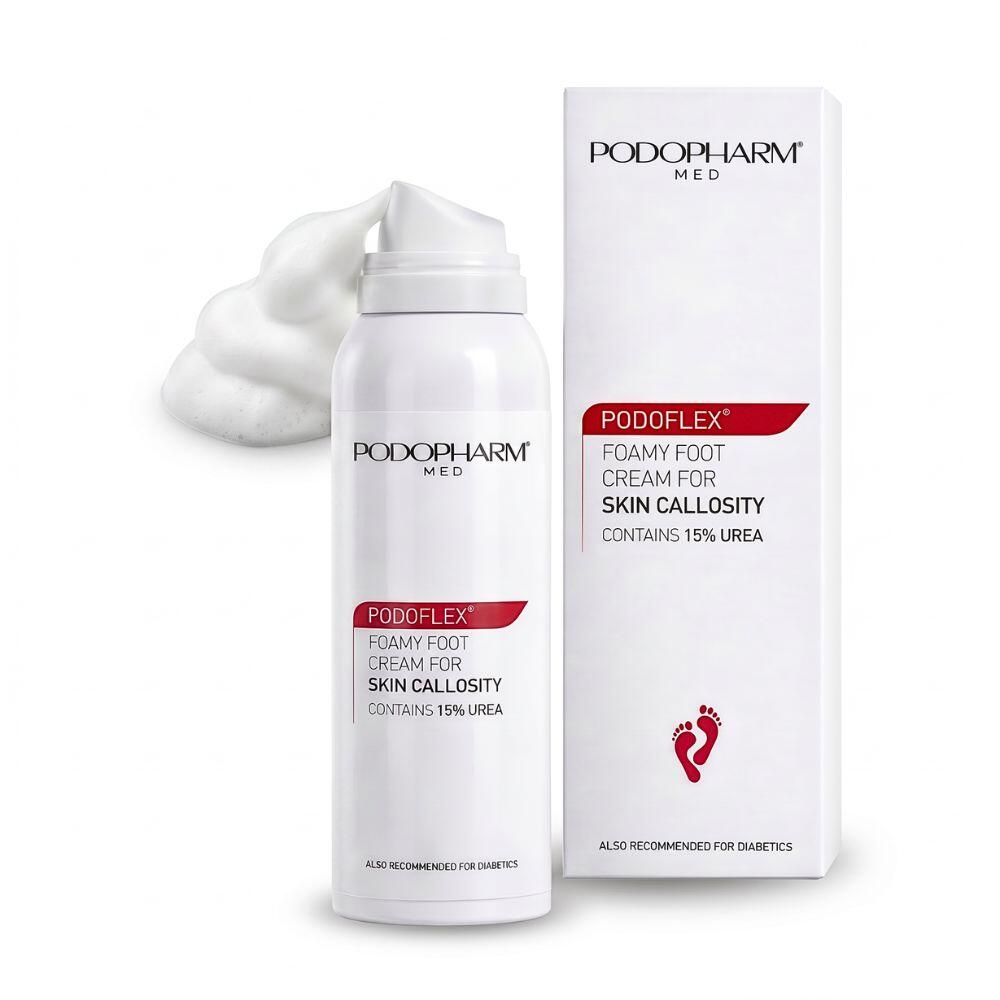 PODOFLEX® Skuteczny Krem w Piance na Zrogowacenia Stóp 125 ml