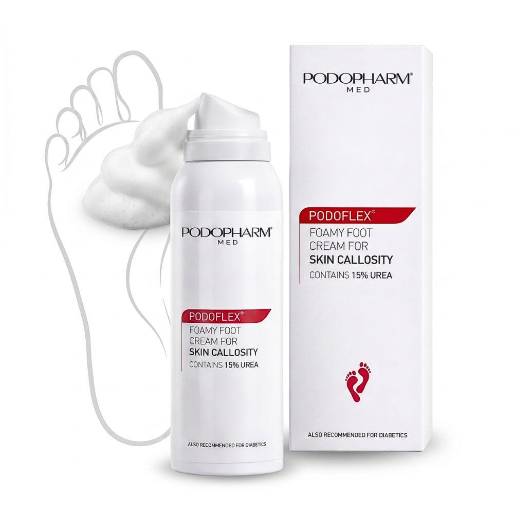 PODOFLEX® Skuteczny Krem w Piance na Zrogowacenia Stóp 125 ml