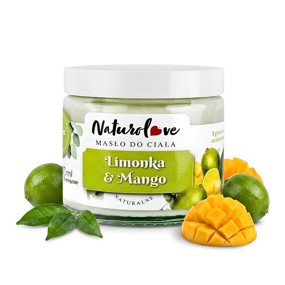 NaturoLove Masło do Ciała Limonka i Mango – Głębokie Nawilżenie 120 g