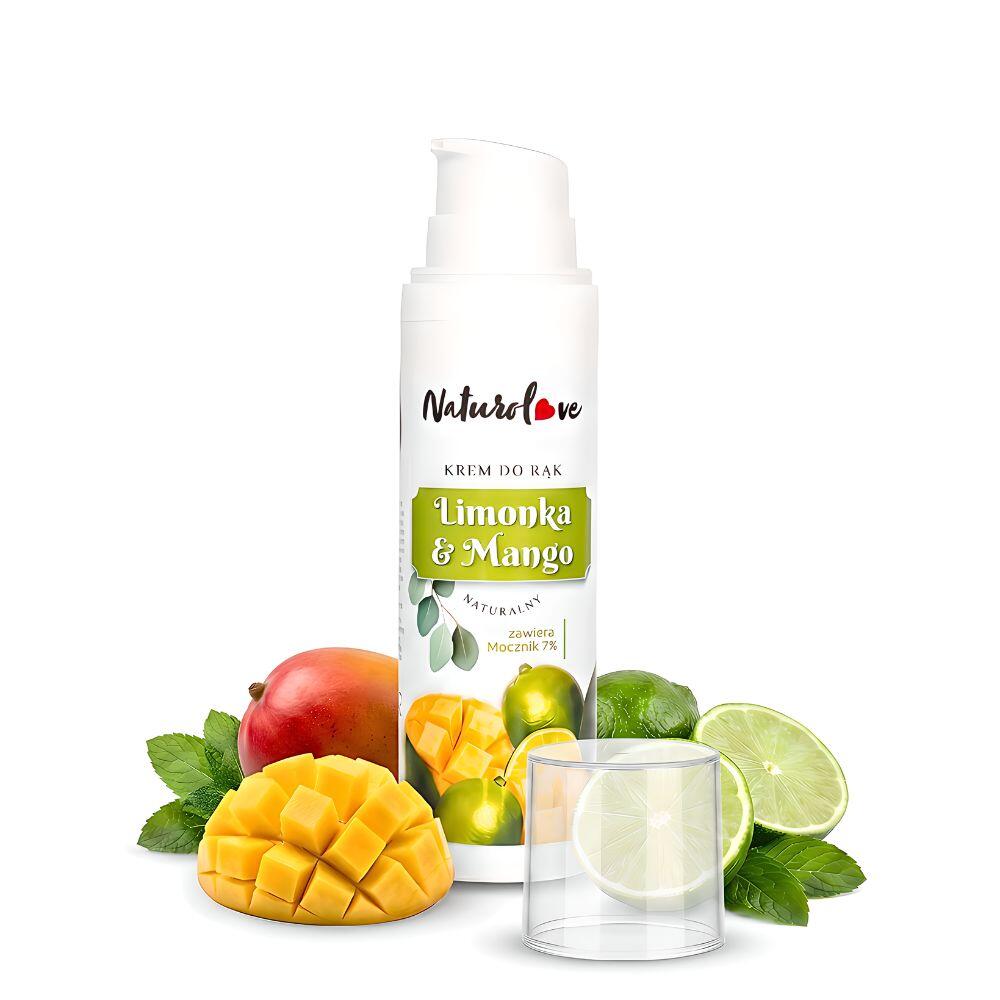 NaturoLove Krem do rąk o świeżym zapachu Limonki i Mango 75 ml