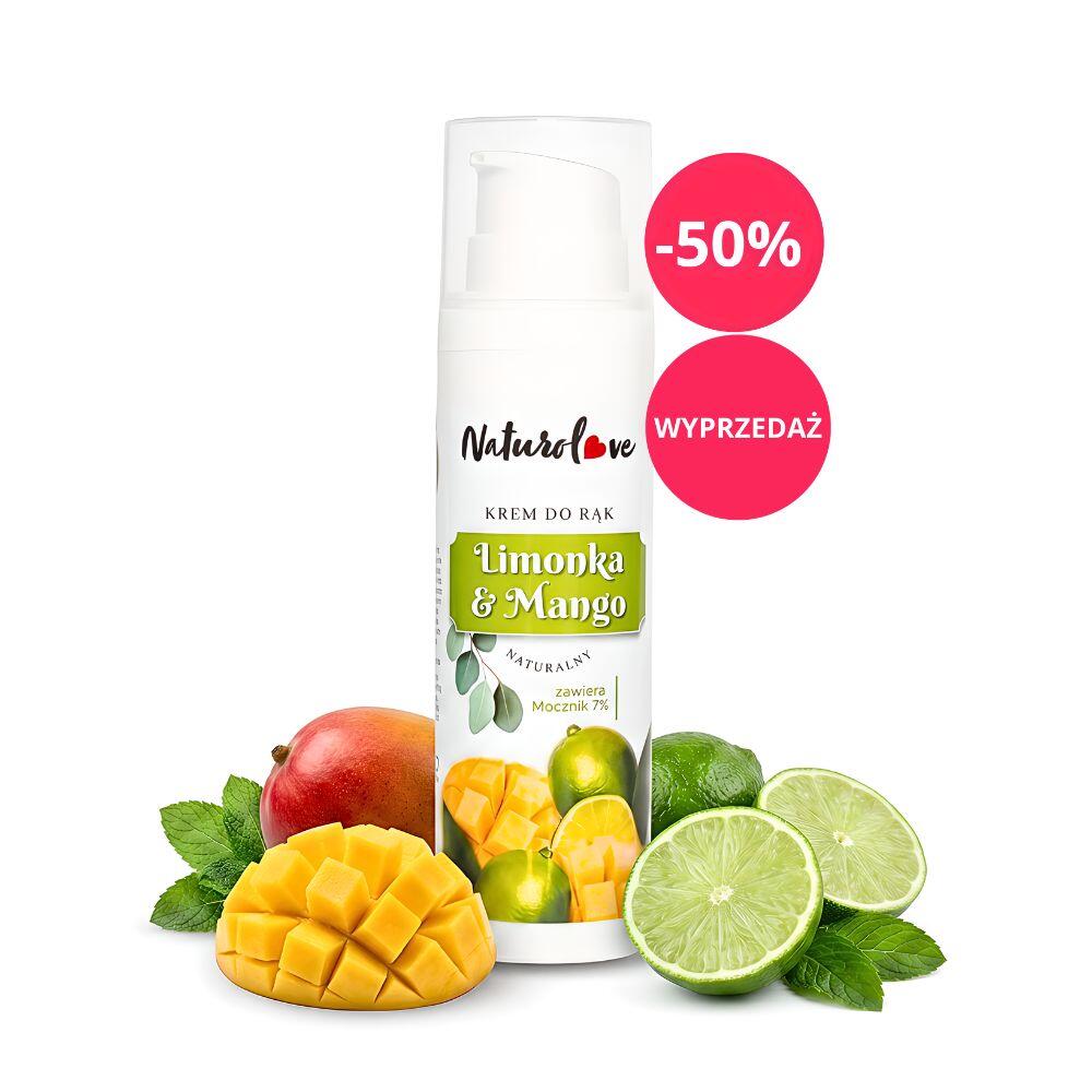 NaturoLove Krem do rąk o świeżym zapachu Limonki i Mango 75 ml