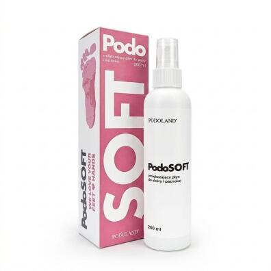 PodoSoft PODOLAND® – Profesjonalny Płyn Zmiękczający do Skóry i Paznokci 200 ml