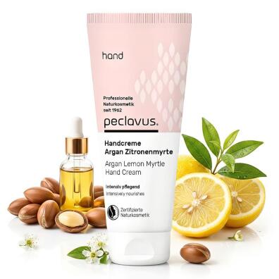 Peclavus hand Intensywnie pielęgnujący naturalny krem do rąk argan i mirt cytrynowy