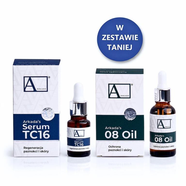 Zestaw na grzybicę skóry i paznokci - Arkada 08 Oil z serum TC16